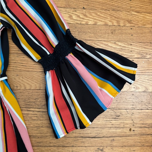 Chic Striped Off-Shoulder Mini Dress - Picture 5 of 6